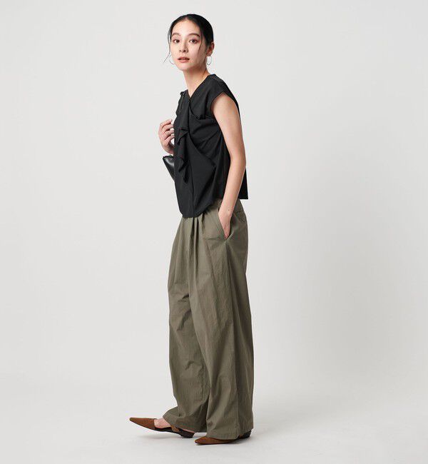 BEAUTY&YOUTH UNITED ARROWS「【WEB限定】ラッフルフレンチスリーブ プルオーバー -汗染み防止-」|Tシャツ・カットソー|