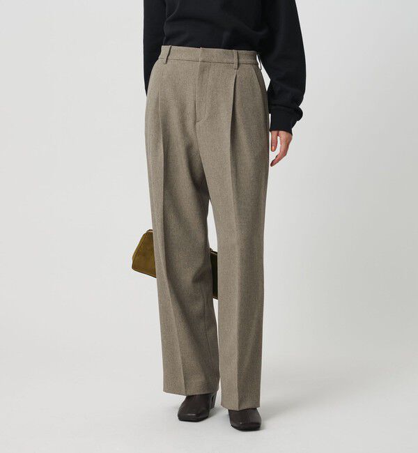 BEAUTY&YOUTH UNITED ARROWS「ポリエステルブレンド バックゴムストレートパンツ」|スラックス|LT.GRAY