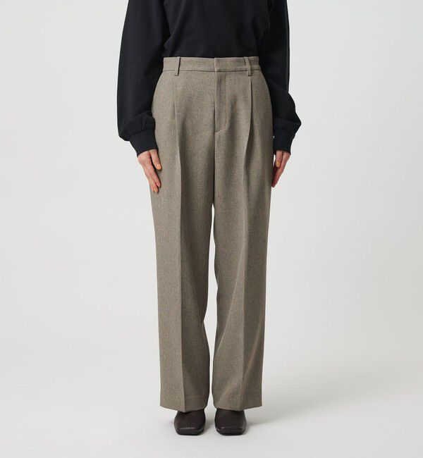 BEAUTY&YOUTH UNITED ARROWS「ポリエステルブレンド バックゴムストレートパンツ」|スラックス|