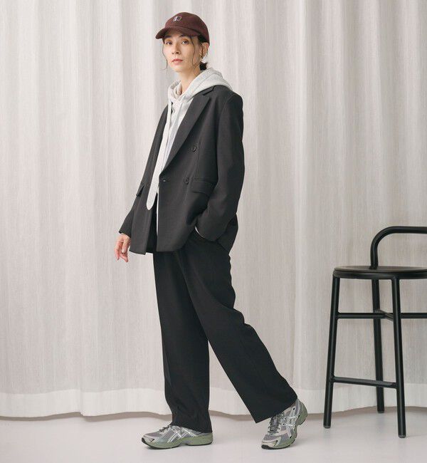 BEAUTY&YOUTH UNITED ARROWS「ポリエステルブレンド バックゴムストレートパンツ」|スラックス|