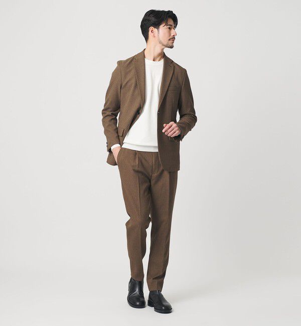 BEAUTY&YOUTH UNITED ARROWS「【WEB限定 WARDROBE SMART】LANATEC OX セットアップ/背抜きジャケット＆イージーパンツ」|スーツ|