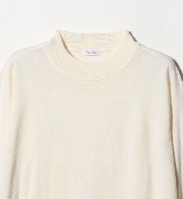 BEAUTY&YOUTH UNITED ARROWS「【WEB限定 WARDROBE SMART】マシーンウォッシャブル ウールミックス ジャケット クルーネック」|ニット・セーター|
