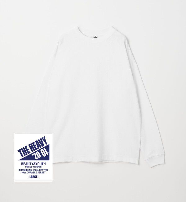 BEAUTY&YOUTH UNITED ARROWS「&rdquo;THE HEAVY&rdquo;10oz ヘビー ワイド クルーネック カットソー」|Tシャツ・カットソー|WHITE