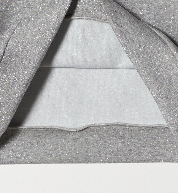 BEAUTY&YOUTH UNITED ARROWS「ポリエステルコットンブレンド ラメダンボール プルオーバー/ミディアムグレー」|Tシャツ・カットソー|