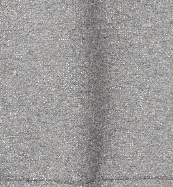 BEAUTY&YOUTH UNITED ARROWS「ポリエステルコットンブレンド ラメダンボール プルオーバー/ミディアムグレー」|Tシャツ・カットソー|