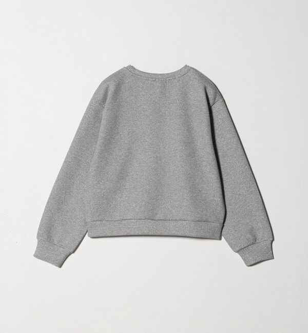 BEAUTY&YOUTH UNITED ARROWS「ポリエステルコットンブレンド ラメダンボール プルオーバー/ミディアムグレー」|Tシャツ・カットソー|