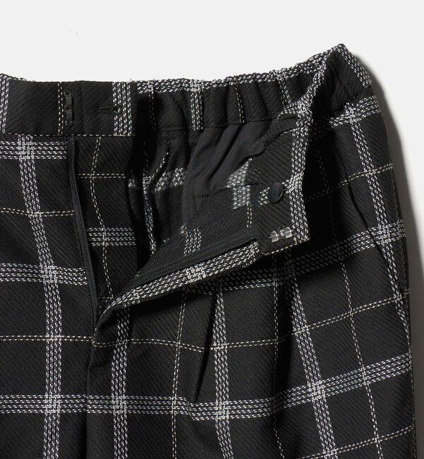 BEAUTY&YOUTH UNITED ARROWS「【WEB限定】裏起毛ウィンドウペン タックワイドパンツ ウォッシャブル」|その他|