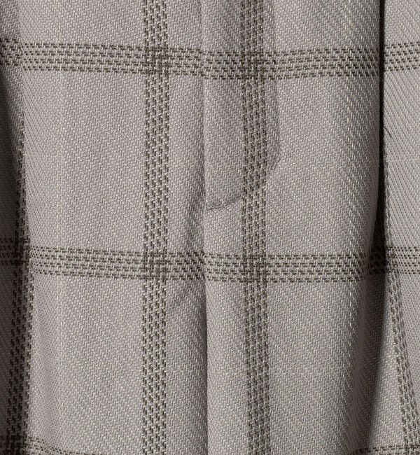 BEAUTY&YOUTH UNITED ARROWS「【WEB限定】裏起毛ウィンドウペン タックワイドパンツ ウォッシャブル」|その他|