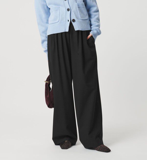 BEAUTY&YOUTH UNITED ARROWS「裏起毛ジョーゼット ワイドパンツ ウォッシャブル」|その他|