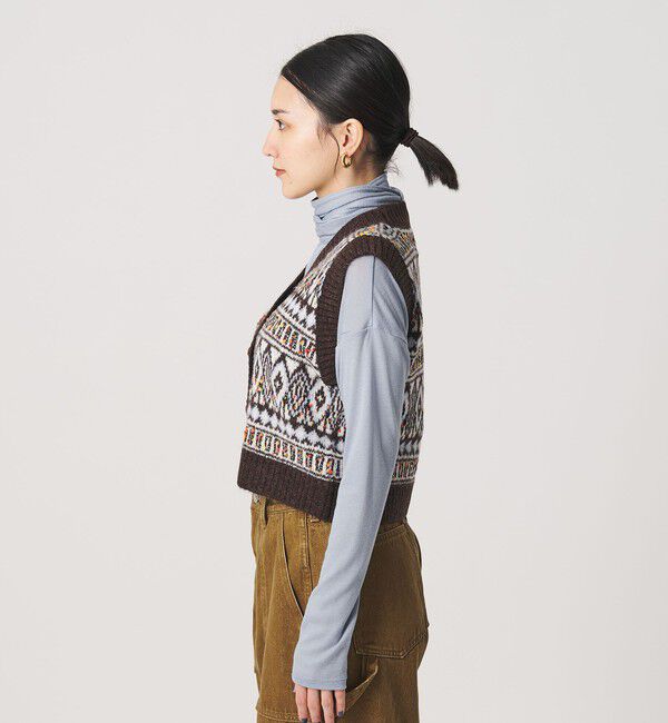 BEAUTY&YOUTH UNITED ARROWS「＜Lollys Laundry＞ジャガードニットベスト」|ベスト・ジレ|
