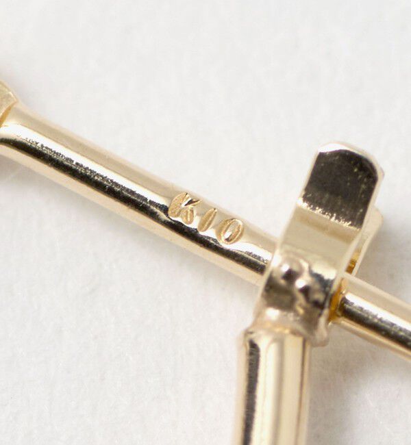 BEAUTY&YOUTH UNITED ARROWS「K10 パイプ オーバル フープピアス」|ピアス|