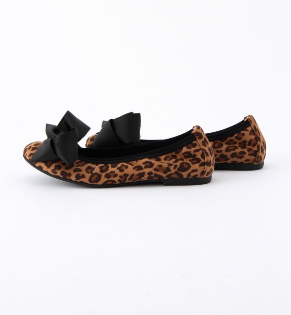 Ray BEAMS 「SEPTEMBER MOON / リボン バレエシューズ レオパード」|その他|