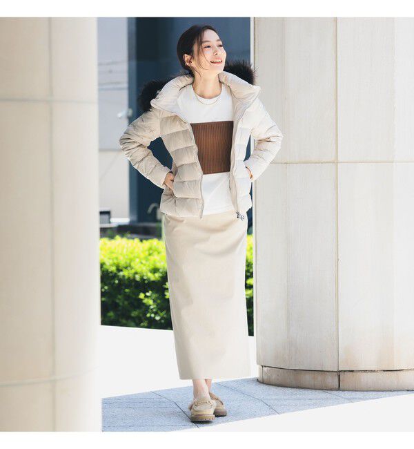 Demi-Luxe BEAMS 「TATRAS &times; Demi-Luxe BEAMS / 別注 KOSAVA セイル ファー ダウンジャケット」|ブルゾン・スタジャン|