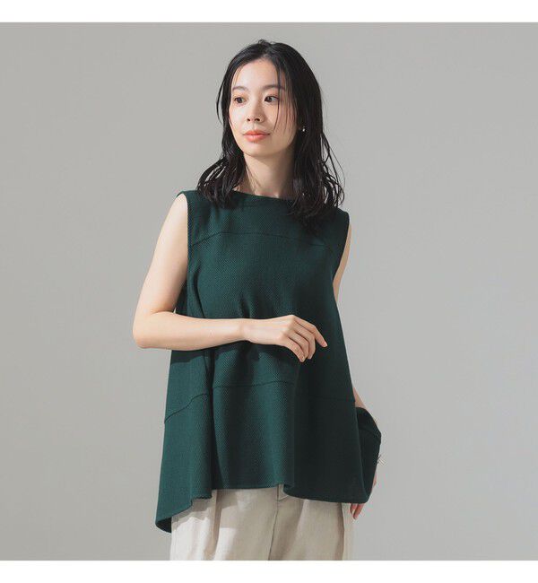 Demi-Luxe BEAMS 「ラッセルメッシュ ノースリーブ プルオーバー」|Tシャツ・カットソー|