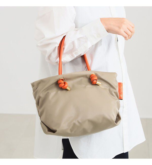 Demi-Luxe BEAMS 「VIOLAd&rsquo;ORO / BIANCA ナイロン トートバッグ S」|トートバッグ|SAND BEIGE&times;ORANGE