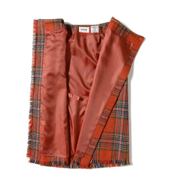 BEAMSBOY「ハリスツイード フリンジ スカート」|スカート|