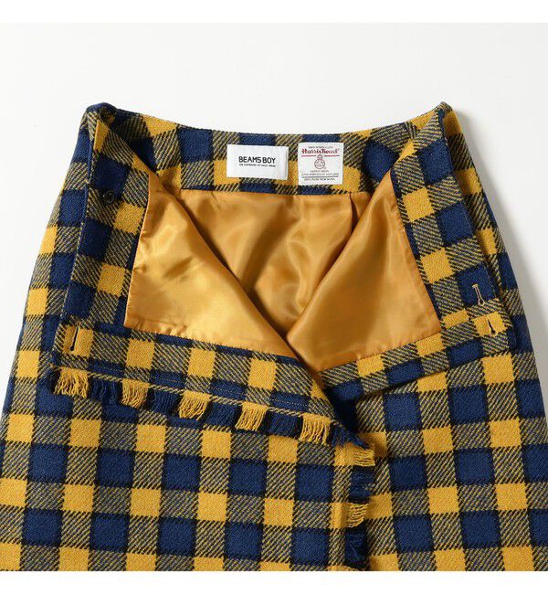 BEAMSBOY「ハリスツイード フリンジ スカート」|スカート|