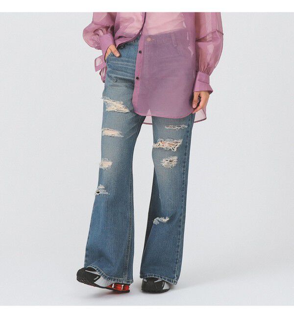 Ray BEAMS 「【別注】Lee / RIPPED JEANS」|デニム|