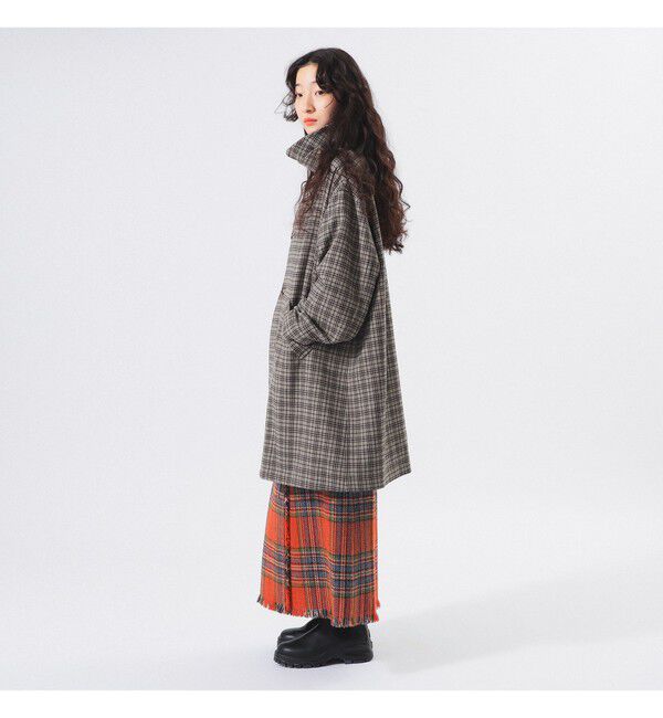 BEAMSBOY「ガンクラブ チェック コート」|ダッフルコート|