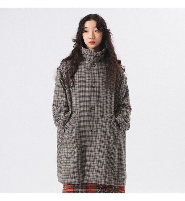 BEAMSBOY「ガンクラブ チェック コート」|ダッフルコート|
