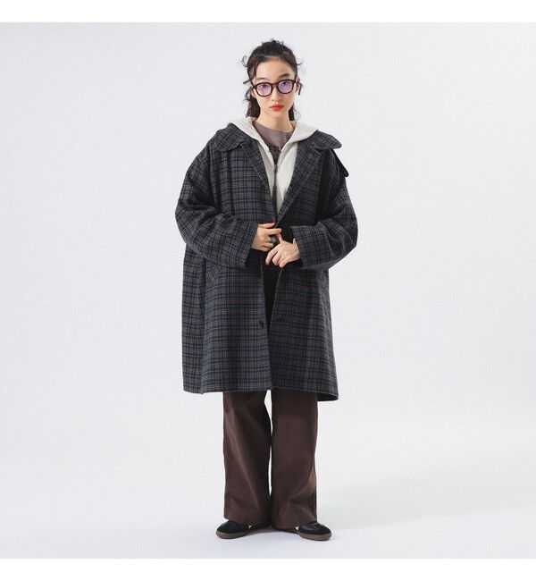 BEAMSBOY「ガンクラブ チェック コート」|ダッフルコート|
