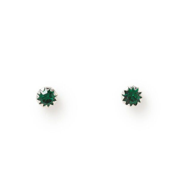 Ray BEAMS 「シルバー 3㎜ CZ プチ ピアス」|ピアス|GREEN