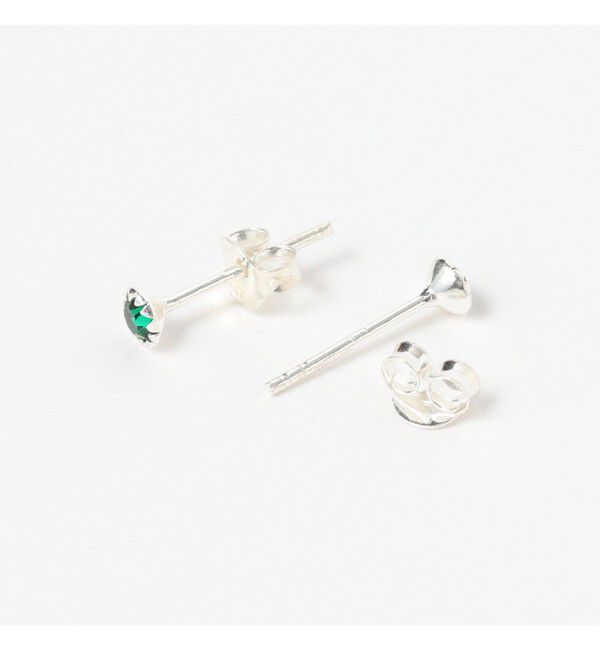 Ray BEAMS 「シルバー 3㎜ CZ プチ ピアス」|ピアス|