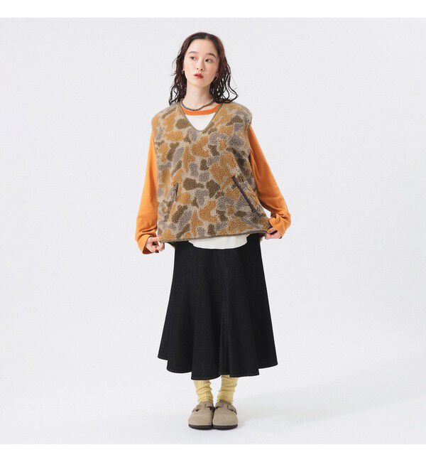 BEAMSBOY「デニム フレア スカート」|スカート|