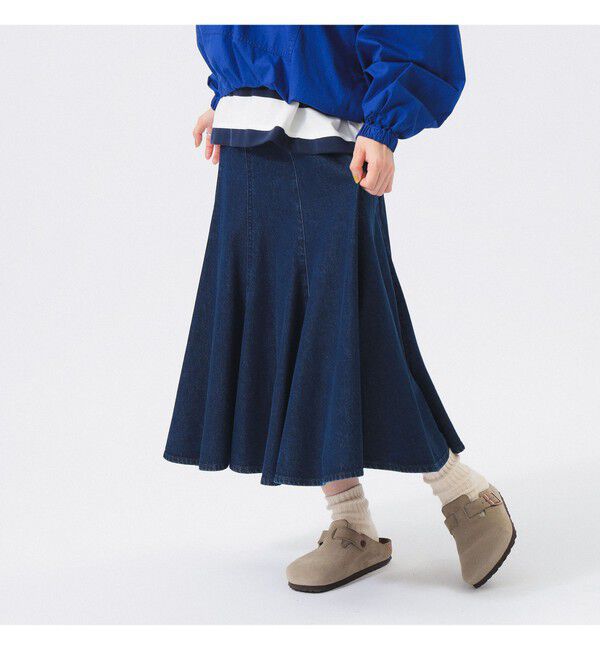 BEAMSBOY「デニム フレア スカート」|スカート|