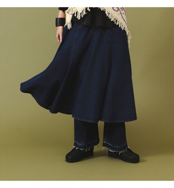 BEAMSBOY「デニム フレア スカート」|スカート|