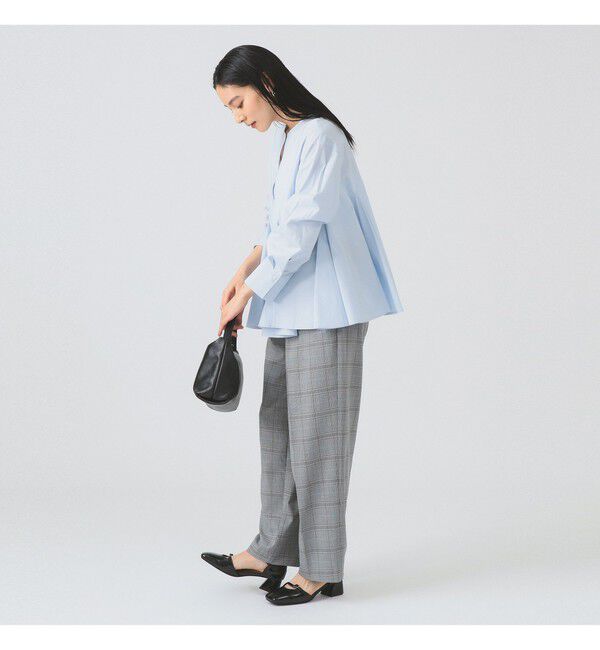 Ray BEAMS 「キーネック フレア ブラウス」|シャツ・ブラウス|