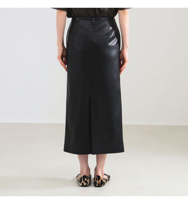 Demi-Luxe BEAMS 「フェイクレザー セミタイトスカート」|スカート|