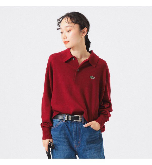BEAMSBOY「【別注】LACOSTE / ニット ポロシャツ」|ニット・セーター|