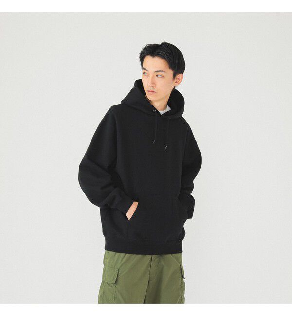 BEAMS「ヘビーウェイト フーディ」|スウェット・ジャージ|BLACK