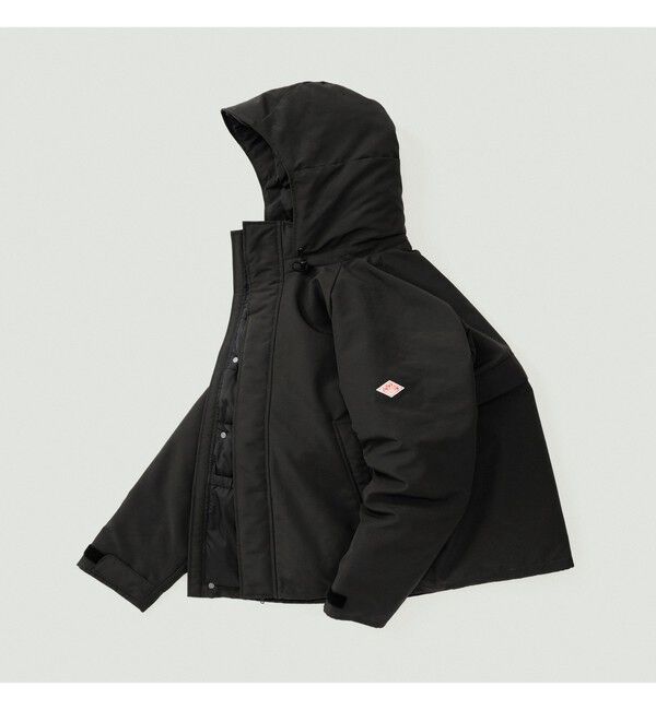 BEAMS「DANTON / Down Army Hood Jacket」|ブルゾン・スタジャン|BLACK
