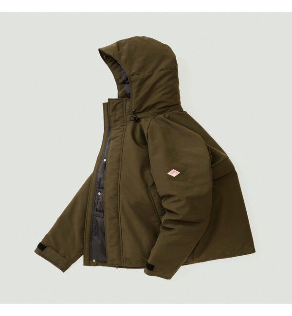 BEAMS「DANTON / Down Army Hood Jacket」|ブルゾン・スタジャン|OLIVE