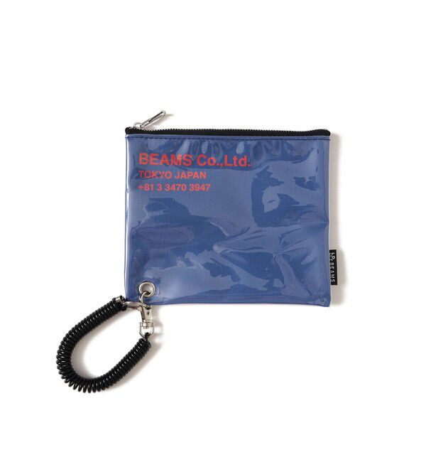 BEAMS「ポリウレタン ロゴ ポーチ S」|ポーチ|