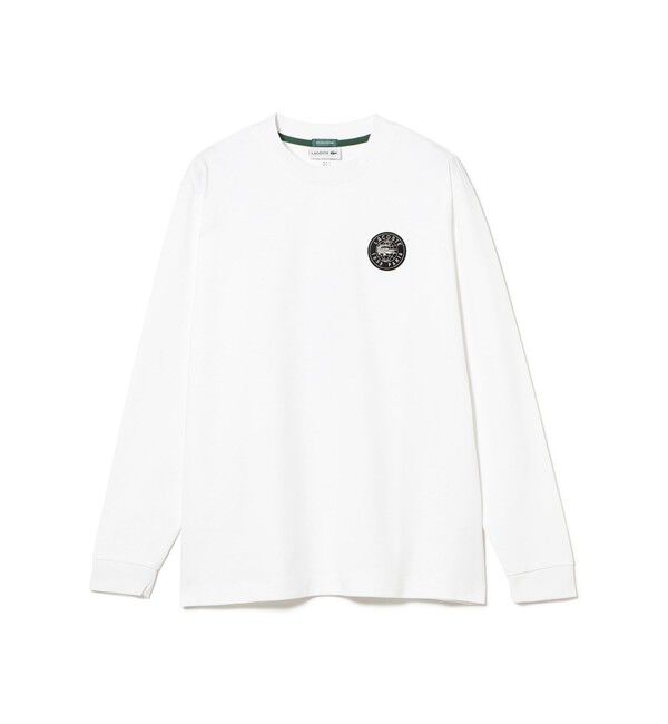 BEAMS「【別注】LACOSTE / バッジ ロングスリーブＴシャツ」|Tシャツ・カットソー|