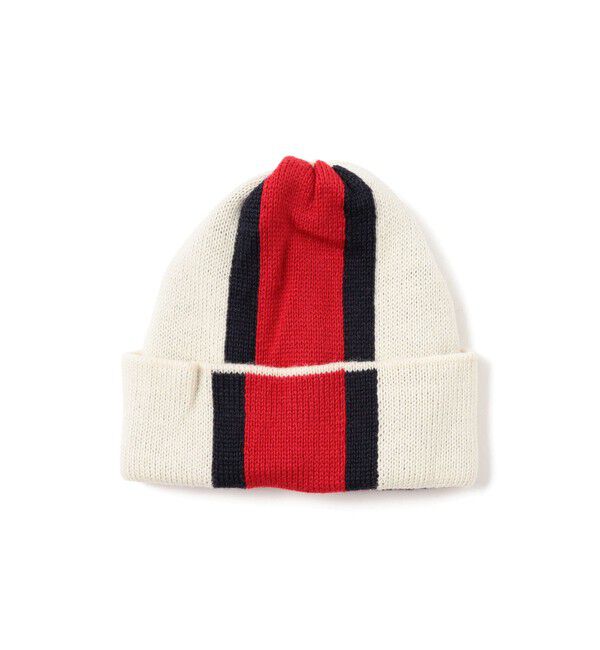BEAMS PLUS「Wool Watch Cap Jacquard Stripe」|その他|WHITE