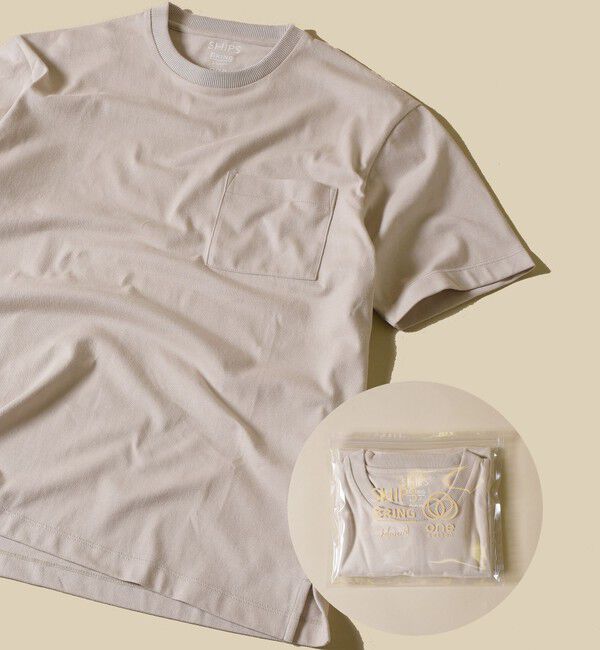SHIPS「SC: BRING Material&times;オーガニックコットン クルーネック Tシャツ」|その他|ベージュ