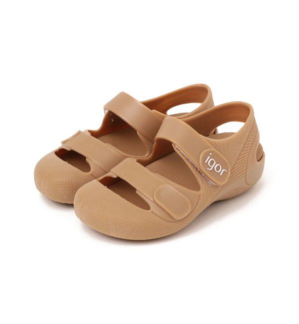 SHIPS KIDS「【WEB限定】igor:12～16cm / BONDI SANDAL SOLID」|サンダル|ベージュ