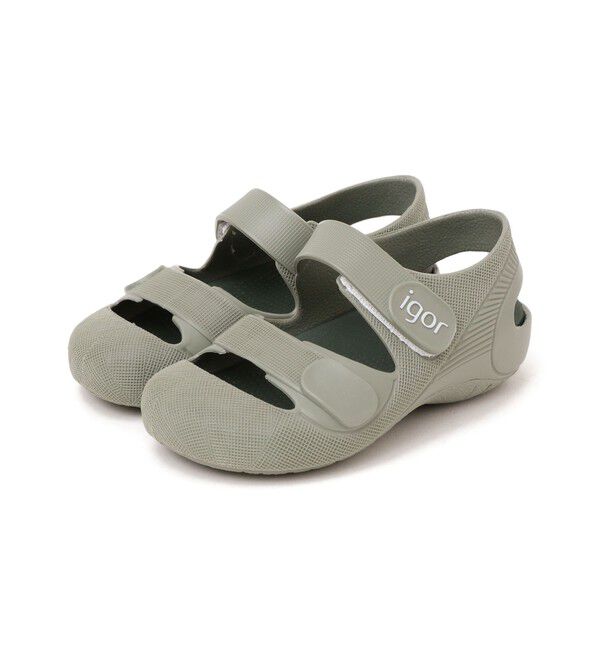 SHIPS KIDS「【WEB限定】igor:12～16cm / BONDI SANDAL SOLID」|サンダル|オリーブ