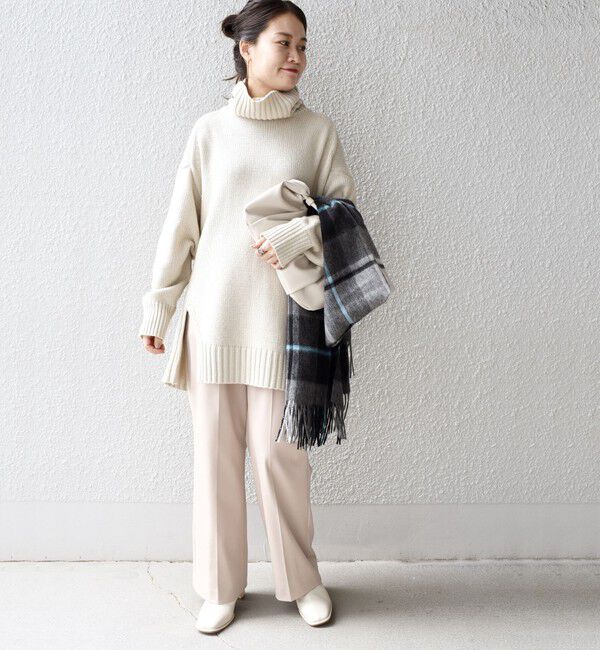 SHIPS for women「〈手洗い可能〉サイド スリット タートル プルオーバー」|ニット・セーター|