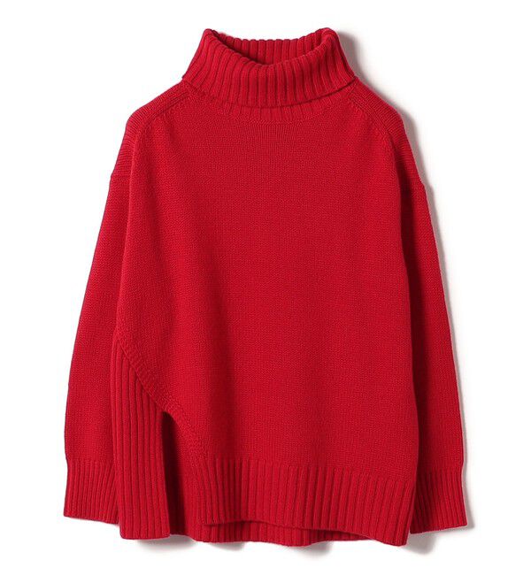 SHIPS for women「〈手洗い可能〉サイド スリット タートル プルオーバー」|ニット・セーター|