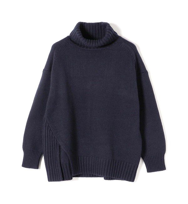 SHIPS for women「〈手洗い可能〉サイド スリット タートル プルオーバー」|ニット・セーター|