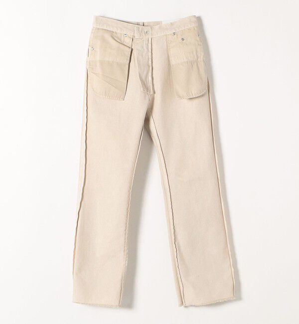 SHIPS any「SHIPS any:〈ウォッシャブル〉オーガニック ツイル フレア パンツ」|デニム|