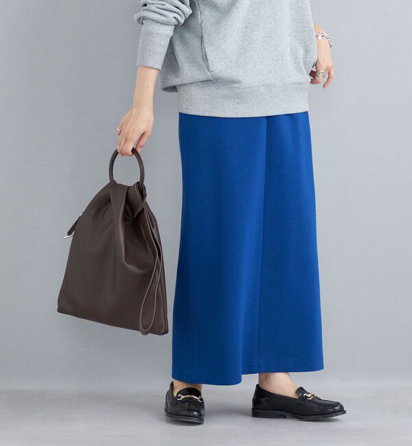 SHIPS for women「〈手洗い可能〉ヘビーミラノリブタイトスカート」|タイト|ブルー