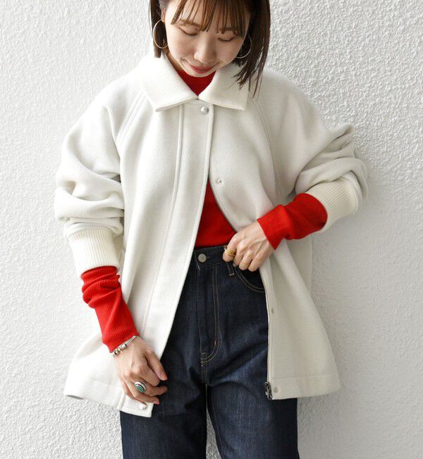 SHIPS any「【WEB限定】SHIPS any: 2WAY ジップ ブルゾン」|ブルゾン・スタジャン|