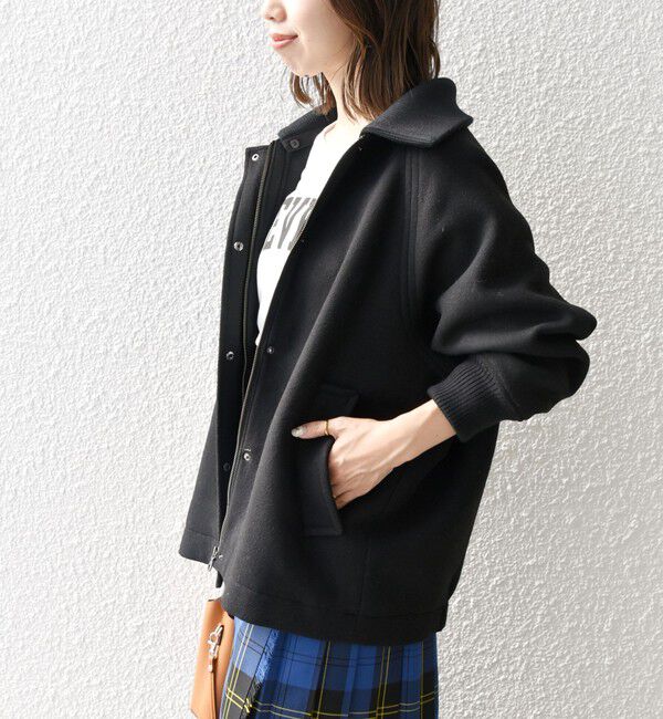 SHIPS any「【WEB限定】SHIPS any: 2WAY ジップ ブルゾン」|ブルゾン・スタジャン|