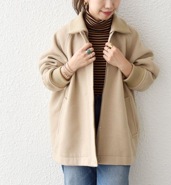 SHIPS any「【WEB限定】SHIPS any: 2WAY ジップ ブルゾン」|ブルゾン・スタジャン|